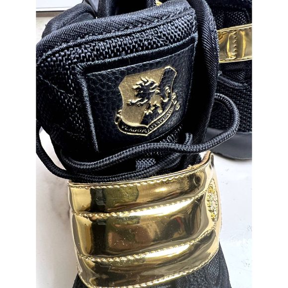 VLADO Men's Atlas 3 High-Top Casual Sneakers Modern Black & Gold SZ 7.5: NWOT - Picture 10 of 14